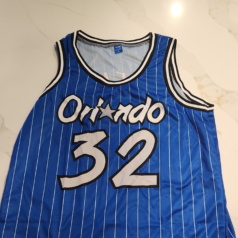 Orlando Blue Pinstripe Basketball Jersey